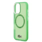 Lacoste iPhone 17 Backcover hoesje - MagSafe - Transparent Case With Frosted Finish - Groen - Afbeelding 6