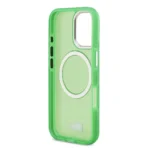Lacoste iPhone 17 Backcover hoesje - MagSafe - Transparent Case With Frosted Finish - Groen - Afbeelding 5