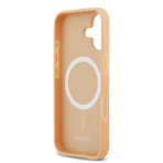 Lacoste iPhone 17 Backcover hoesje - MagSafe - Monogramme Print With Gold Logo - Beige - Afbeelding 6