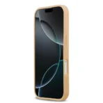 Lacoste iPhone 17 Backcover hoesje - MagSafe - Monogramme Print With Gold Logo - Beige - Afbeelding 5