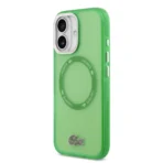 Lacoste iPhone 17 Backcover hoesje - MagSafe - Transparent Case With Frosted Finish - Groen - Afbeelding 2