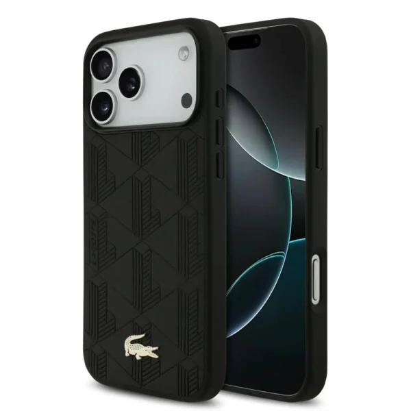 iPhone 17 Pro Max Lacoste hoesje MagSafe zwart