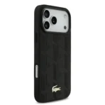 Lacoste iPhone 17 Pro Max Backcover hoesje - MagSafe - Nomogramme Logo with Camera Stand - Zwart - Afbeelding 2