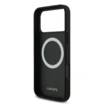 Lacoste iPhone 17 Pro Max Backcover hoesje - MagSafe - Nomogramme Logo with Camera Stand - Zwart - Afbeelding 6