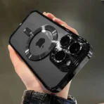 Apple iPhone14 Pro Camerabescherming Magsafe Zwart Hoesje