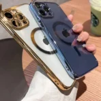 Apple iPhone 15 Pro Max met Camerabescherming Magsafe Licht Blauw Hoesje - Image 2