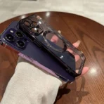 Apple iPhone 15 Plus met Camerabescherming Magsafe Zwart Hoesje - Image 2