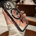 Apple iPhone 15 Plus met Camerabescherming Magsafe Zwart Hoesje - Image 3