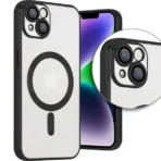 Apple iPhone 14 Camerabescherming Magsafe Zwart Hoesje - Image 2