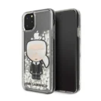 Apple iPhone 11 Pro Karl Lagerfeld Wit Glitter Hoesje