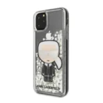 Apple iPhone 11 Pro Karl Lagerfeld Wit Glitter Hoesje - Image 2