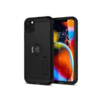 Apple iPhone 12 Pro Max Zwart Spigen Hard Back cover hoesje