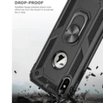 Apple iPhone XS Max backcover rood hoesje Ring Kickstand - Afbeelding 3