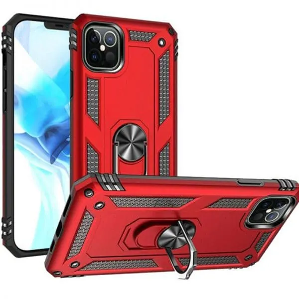 ring-hoesje-mix-12-600x600-1.webp Apple iPhone 14 Rood Ring Kickstand achterkant Telefoonhoesje - Image 1