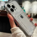 Transparant Zwart Achterkant Hoesje Voor iPhone 14 Pro - Afbeelding 3