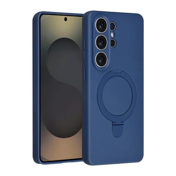 Galaxy S26 Ultra hoesje navy blue ringstand