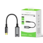 Rixus 4K USB-C to HDMI Female Converter Cable RXHU17 – Space Gray 20cm - Image 3