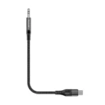 High Quality 3.5mm AUX to USB-C Audio Cable RXMU35C 1.2 Meter – Black - Image 2