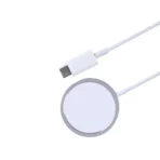 15W Magnetic Wireless Fast Charger Compatible with iPhone 12 to 15 Series – White Edition - Image 3