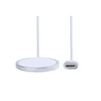 15W Magnetic Wireless Fast Charger Compatible with iPhone 12 to 15 Series – White Edition - Image 4