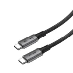 Rixus RXUC04 High-Speed USB-C Charging & Sync Cable – 100W Space Gray - Image 3