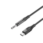 High Quality 3.5mm AUX to USB-C Audio Cable RXMU35C 1.2 Meter – Black - Image 3