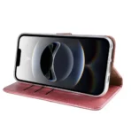 Rixus Classic Wallet Book Case For Apple iPhone 16e 17e Pink - Image 4