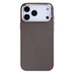 Rixus Mag Carbon MagSafe Protective Case for Apple iPhone 17 Pro Max & 18 Pro Max – Brown