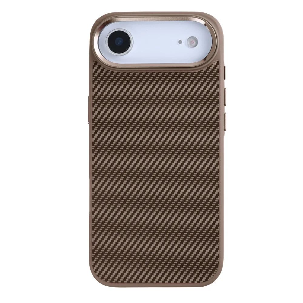 0ce457e77f-90000810279-rixus-mag-carbon-with-magsafe-compatible-for-apple-iphone-17-air-brown-1000x1000 Rixus Premium Carbon MagSafe Cover for Apple iPhone 17 Air Brown - Image 1