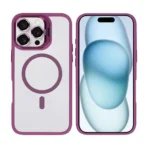 Rixus Classic Series 03 Protective Cover for Apple iPhone 16 Pro Dark Pink - Image 2