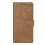 Rixus Classic Wallet Cover for Apple iPhone 17 Pro / 18 Pro Light Brown