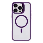 Rixus Classic 03 Magnetic Protective Cover for Apple iPhone 16 Pro Deep Purple