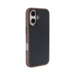 Rixus CarbonFlex MagSafe Protective Cover For Apple iPhone 16 Brown