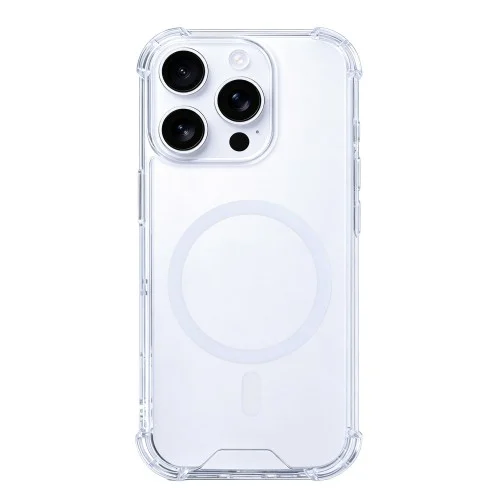 Rixus MagShield TPU Case For Apple iPhone 16 Pro Max Transparent