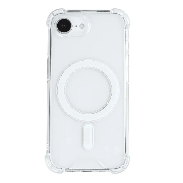 Rixus Shockproof Transparent MagSafe Cover for Apple iPhone 16e / 17e