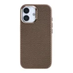 Rixus CarbonStyle Protective Cover For Apple iPhone 17 Brown