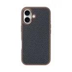 Rixus CarbonFlex MagSafe Protective Cover For Apple iPhone 16 Brown - Image 2