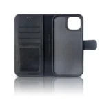 Rixus Magnetic Folio Wallet Cover For Apple iPhone 16 Black - Image 4