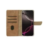 Rixus Premium Folio Cover for iPhone 17 Pro & 18 Pro Light Brown - Image 2