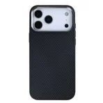 Rixus Mag Carbon MagSafe Protective Case for Apple iPhone 17 Pro Max & 18 Pro Max – Titanium Black