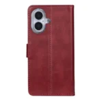 Rixus Executive Flip Cover For Apple iPhone 17 Dark Red - Image 4