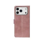 Rixus Premium Book Cover for Apple iPhone 17 Pro & 18 Pro – Pink - Image 2