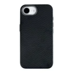 Rixus MagGuard Carbon Case For Apple iPhone 16e 17e Titanium Black