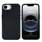 Rixus MagGuard Carbon Case For Apple iPhone 16e 17e Titanium Black - Image 2
