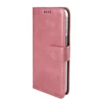 Rixus Classic Wallet Book Case For Apple iPhone 16e 17e Pink - Image 3