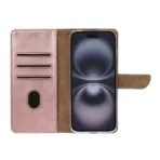 Rixus Stylish Wallet Protective Cover For Apple iPhone 17 Pink - Image 2