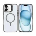 Rixus Elite Magnetic Case For Apple iPhone 16 Titanium Grey - Image 2
