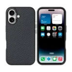 Rixus Elite Carbon Mag Case For Apple iPhone 16 Titanium Black - Image 4