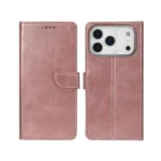 Rixus Premium Book Cover for Apple iPhone 17 Pro & 18 Pro – Pink - Image 4