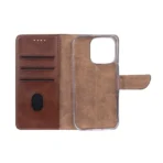 Rixus Smart Folio Book Case For Apple iPhone 16 Pro Brown - Image 4